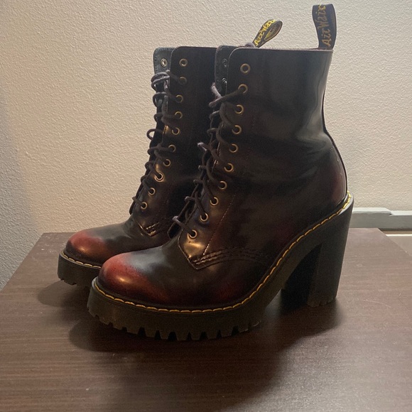 Cherry Red Dr Martens Kendra Boot 